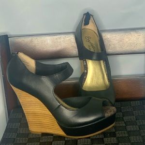Seychelles Open toe Platform Wedge